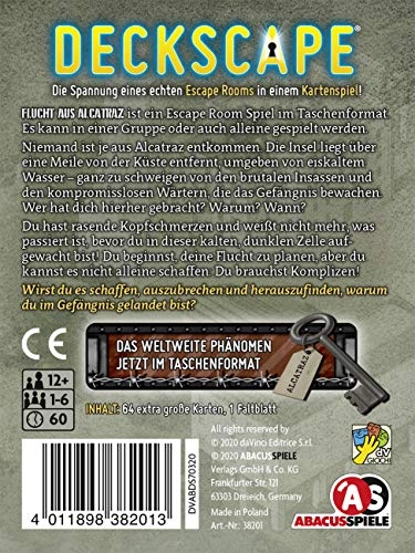 Deckscape - Escape from Alcatraz - Card Game (German)