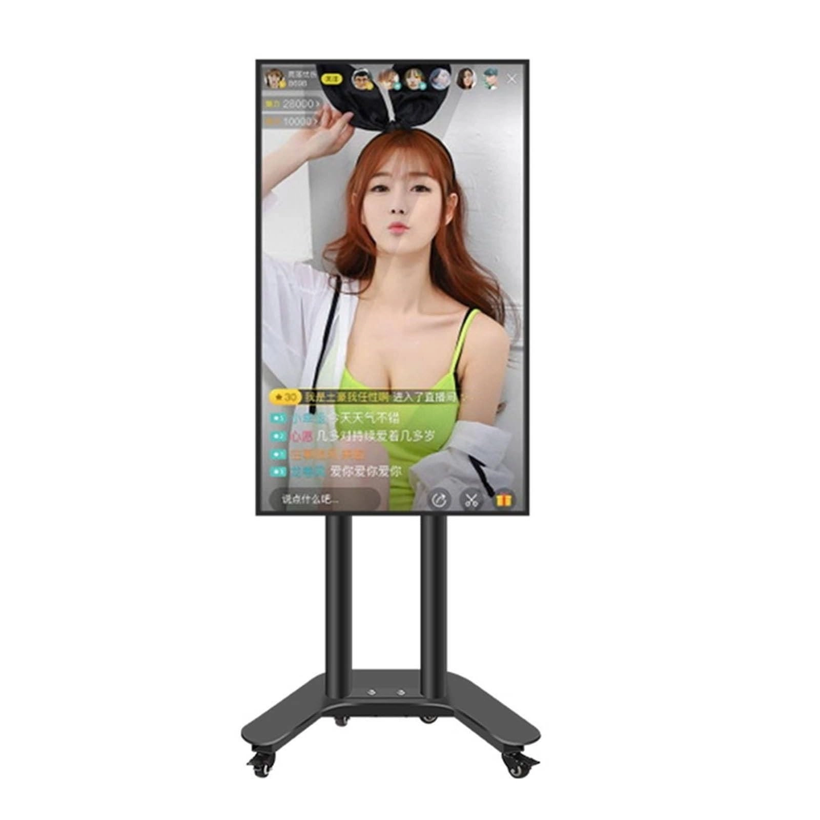 KTZSHT Mobile Tv Cart On Wheels - 37.5kg 32-60inch