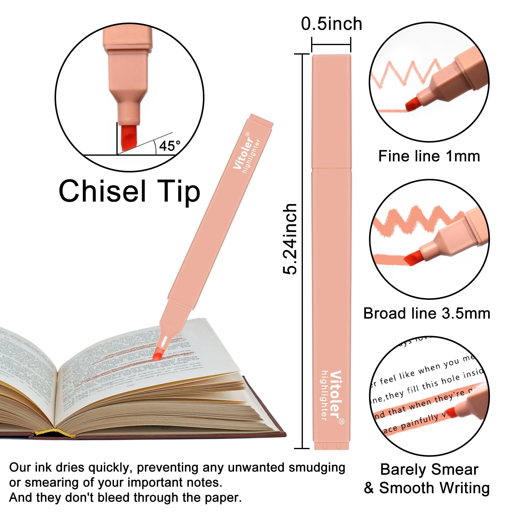 Highlighters - Assorted Colors Chisel