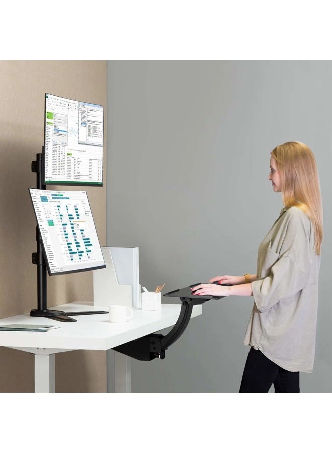 Vertical Ultrawide Monitor Mount Stand - Dual 38-inch VESA 75x75mm 100x100mm