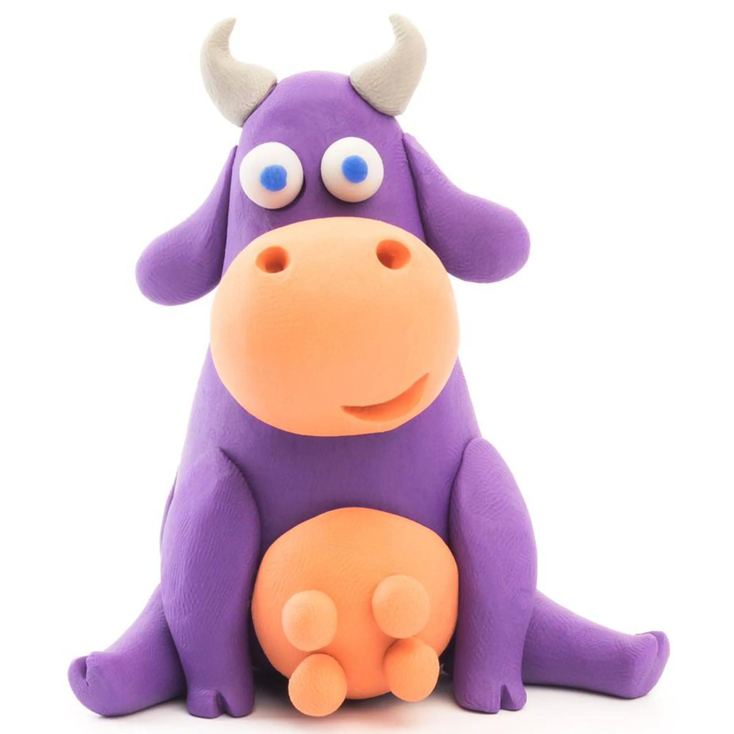 DIY Animals Plastic Modelling Air Dry Clay Kit - Clay 250g 6pcs.