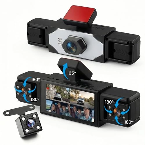 360° 4 Channel Dash Cam - 1080P