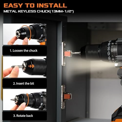 710205 - 20V Cordless Hammer Drill Driver Kit