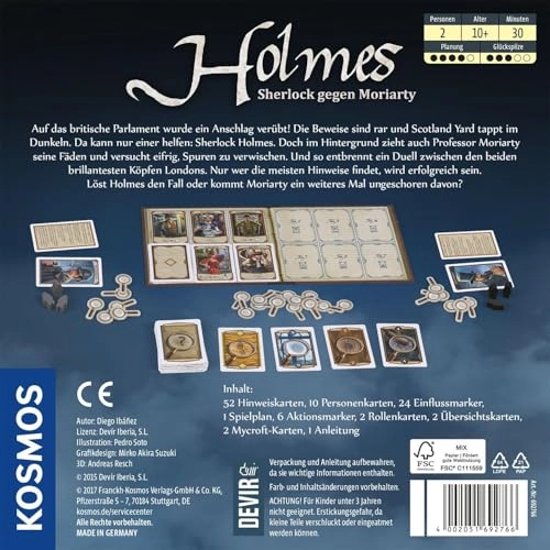 Sherlock vs Moriarty - 2 Players (German)