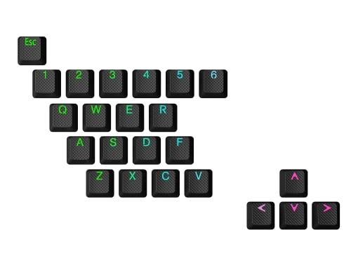 Rubber Keycap Set - OEM Profile Pistachio 23 Keys