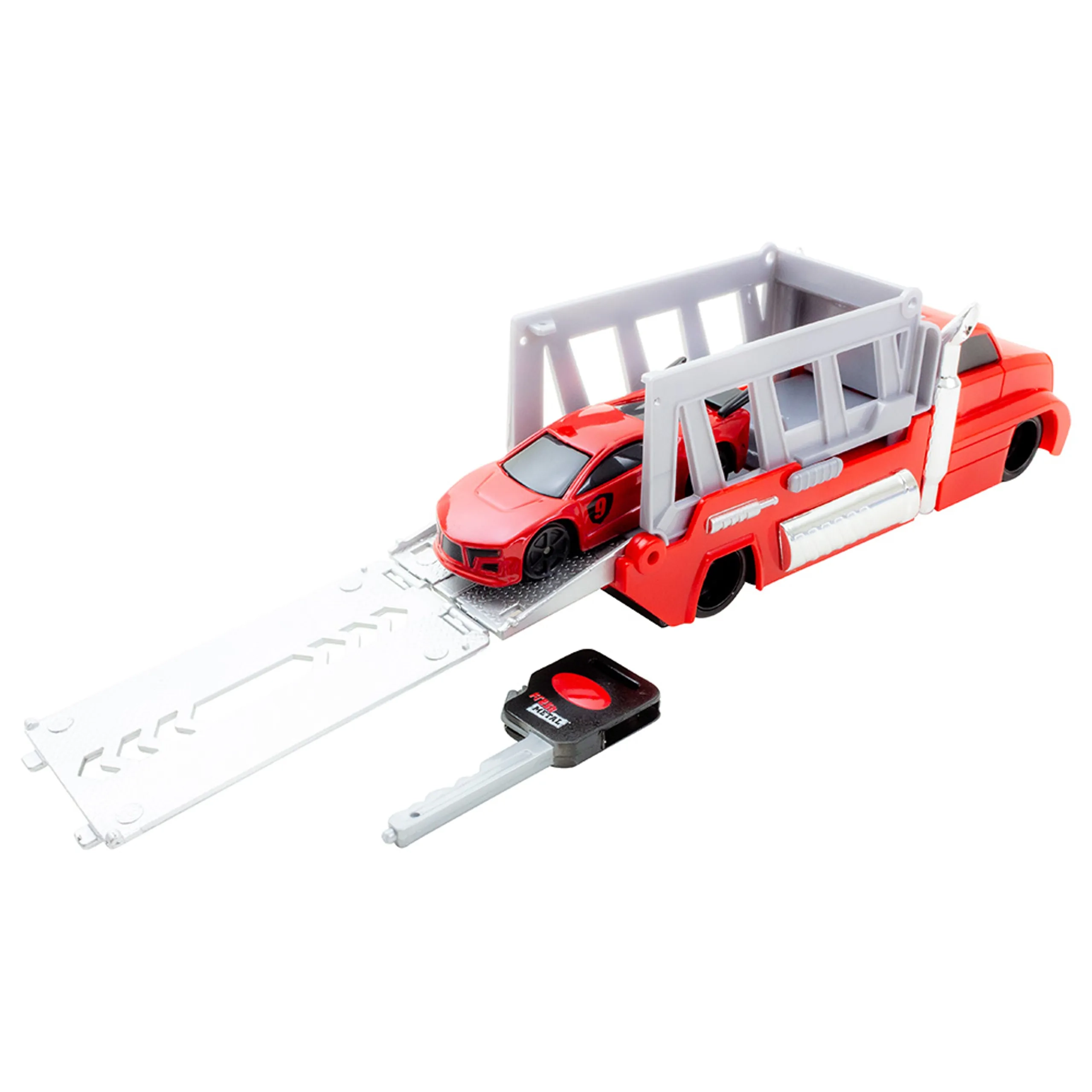 Fresh Metal Burnin Key Car Launcher Hauler - Multi Colour 3 +