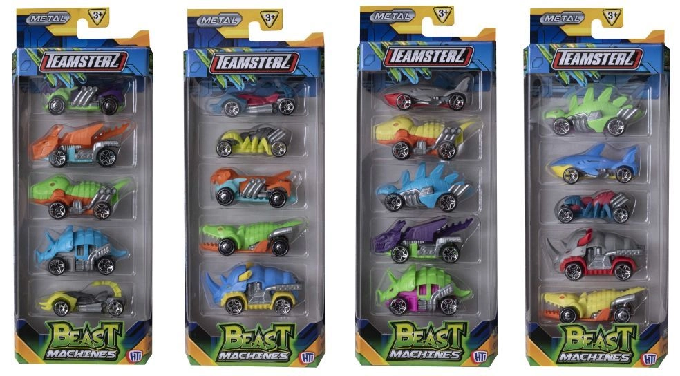 Teamsterz Beast Machines - 3 inch 5 Pack