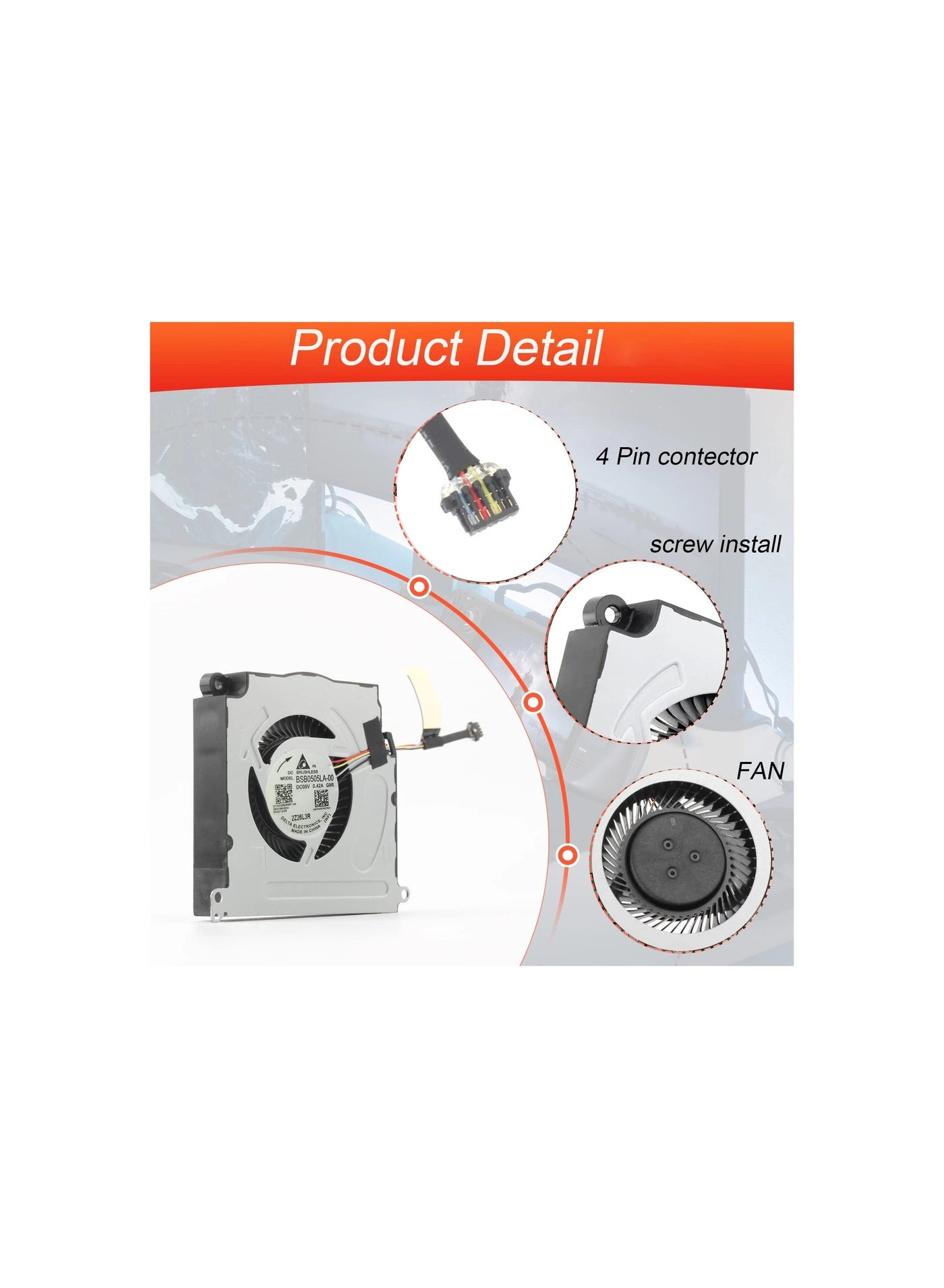 Replacement CPU Cooling Fan - 1 fan(s)