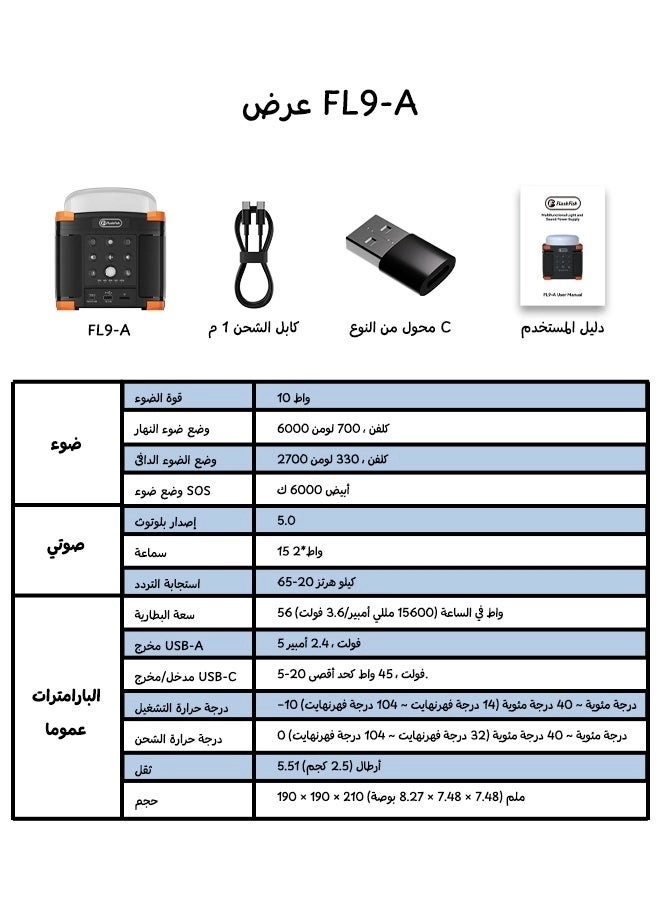 FL9-A - 15600mAh 700LM