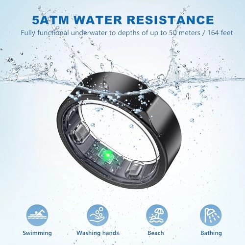 Smart Ring - Heart Rate SpO2 5ATM Waterproof