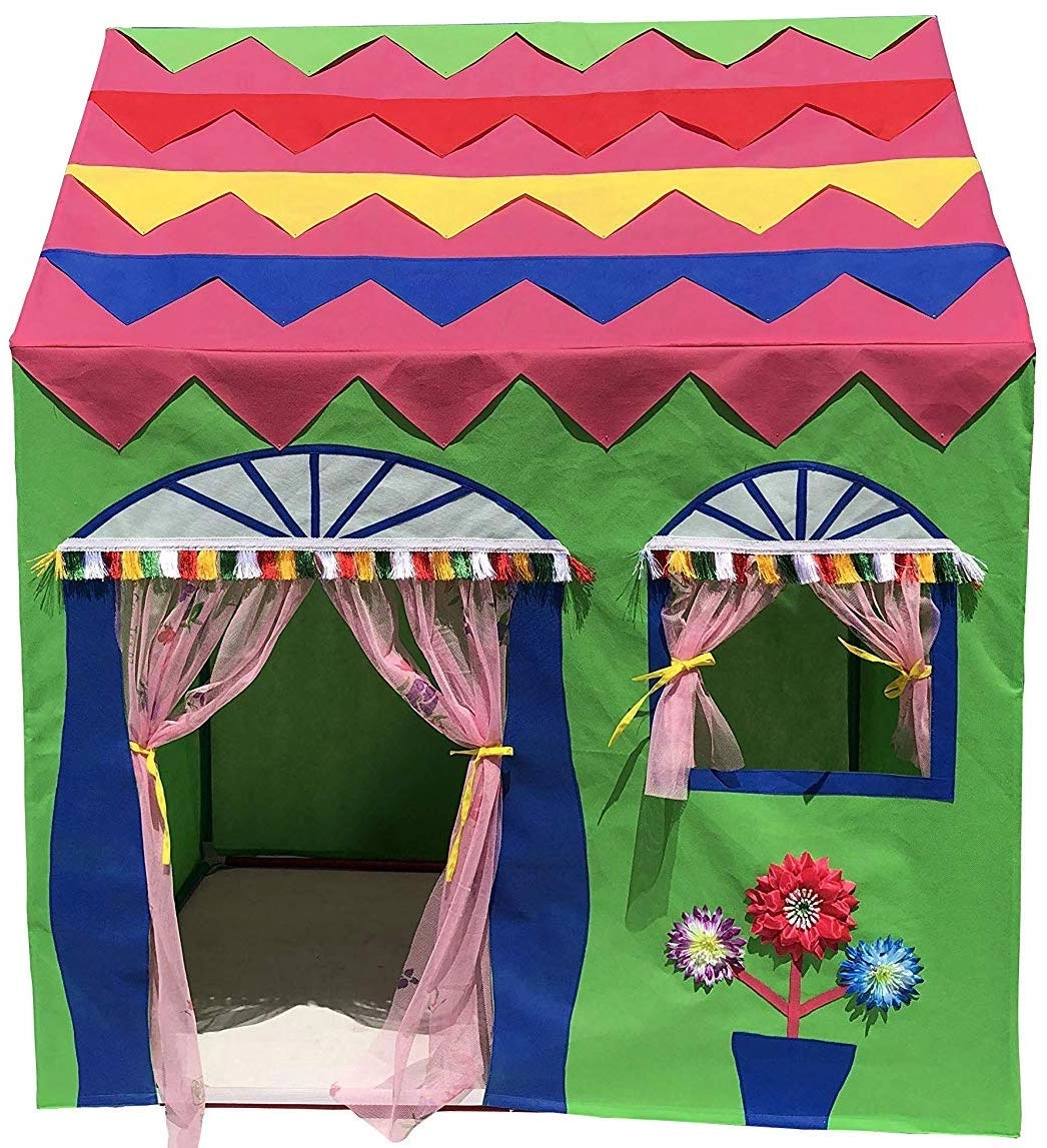 Hut Type Play Tent - Big Size Pink 105D x 85W x 145H Centimeters