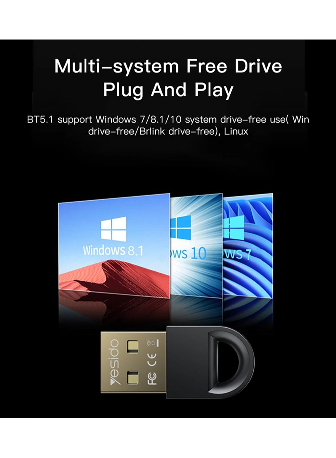 YAU34 - Bluetooth 5.1 Mini USB