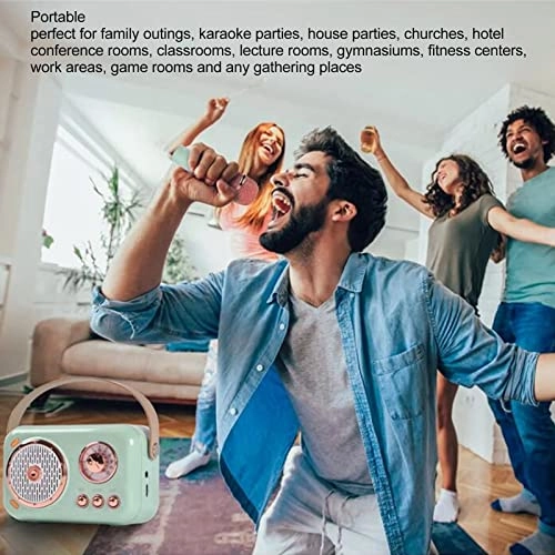 Retro Bluetooth Karaoke Machine - 1 Microphone 5W