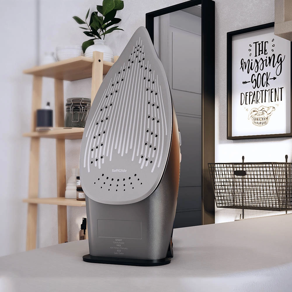 SIM8130P - Soft Glide Soleplate 3000W Pink