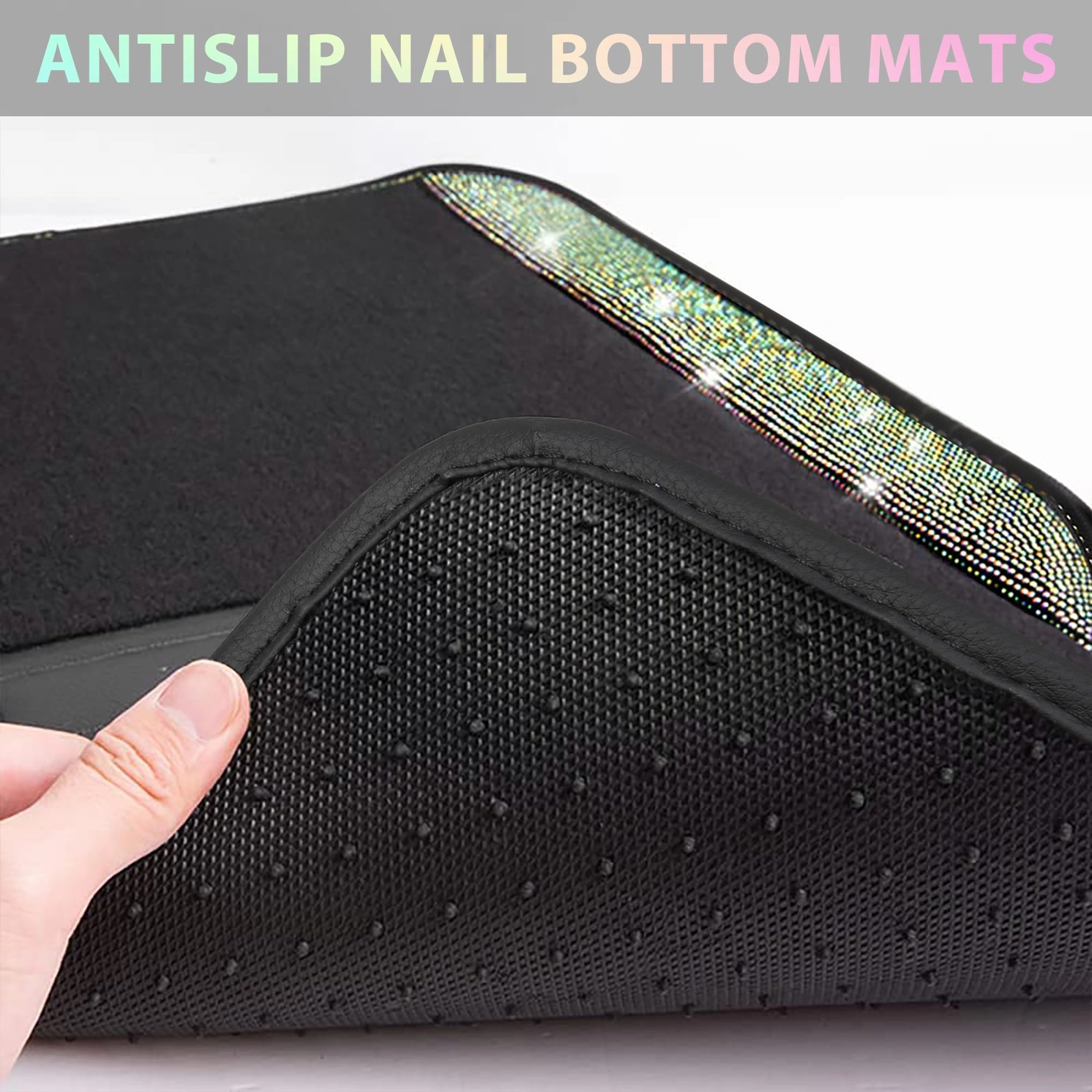 Bling Diamond Car Mats - 4.0 Count Universal Fit