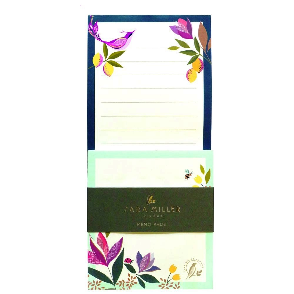 Sara Miller List Pad - 60 Sheets + Memo Pad - 60 Sheets