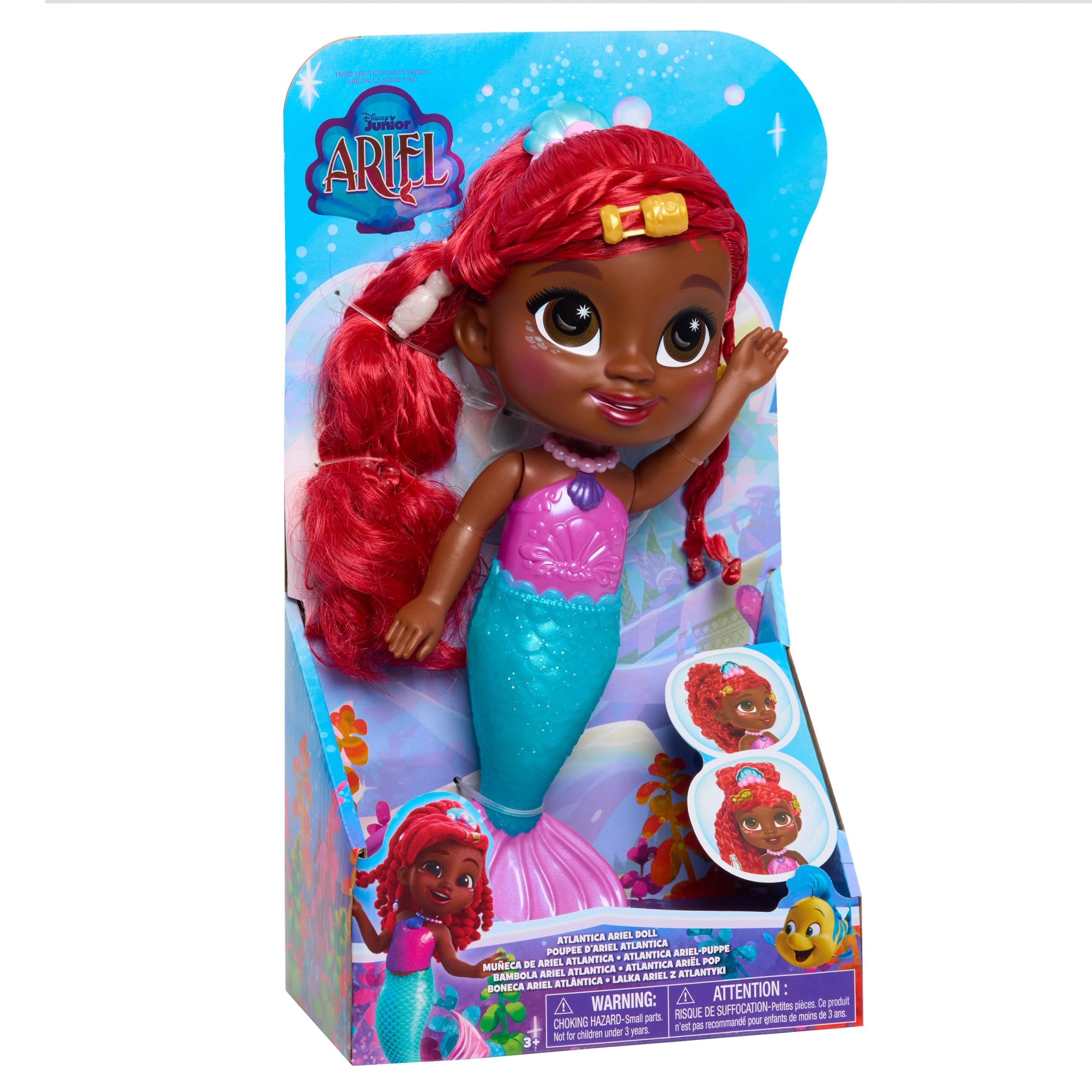 Just Play Ariel Doll - 24 cm Red Hair Ages 3+