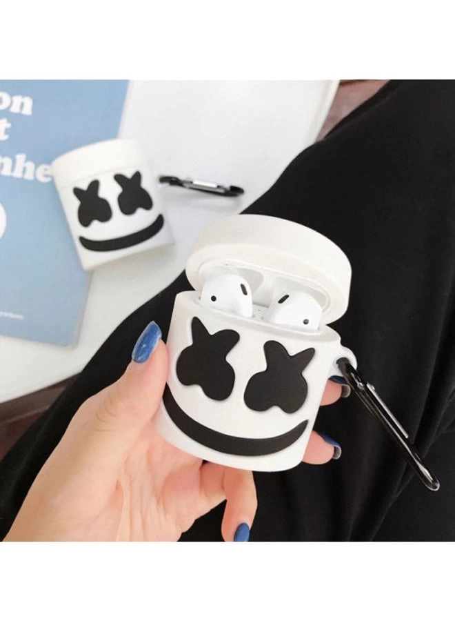 Protective Case For Apple AirPods - Marshmello Themed Carabiner 1/2 Generation