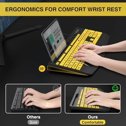 Large Print Backlit Keyboard - Standard Wired