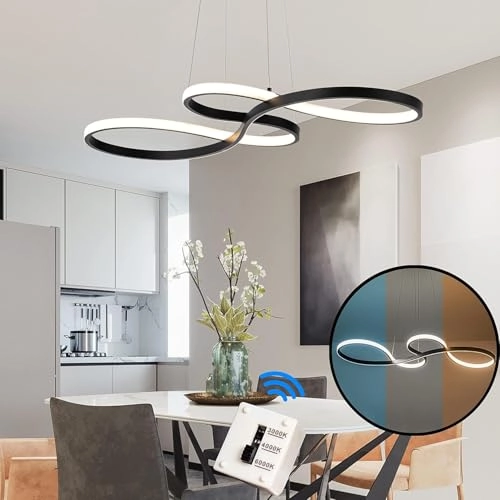 Pendant Light - 30'' x 16'' Adjustable Remote Control