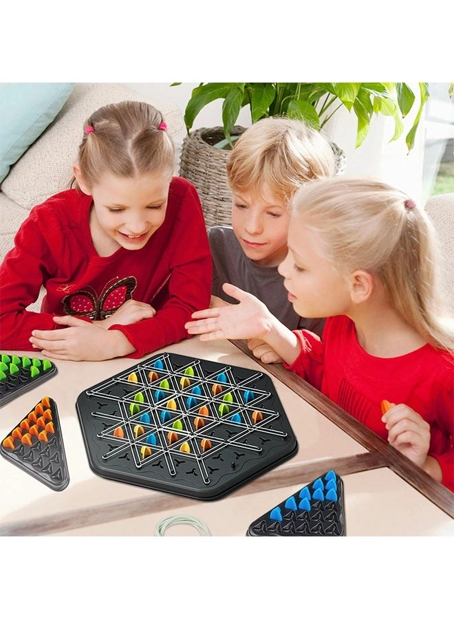 Triggle - interactive peg game triangular chessboard