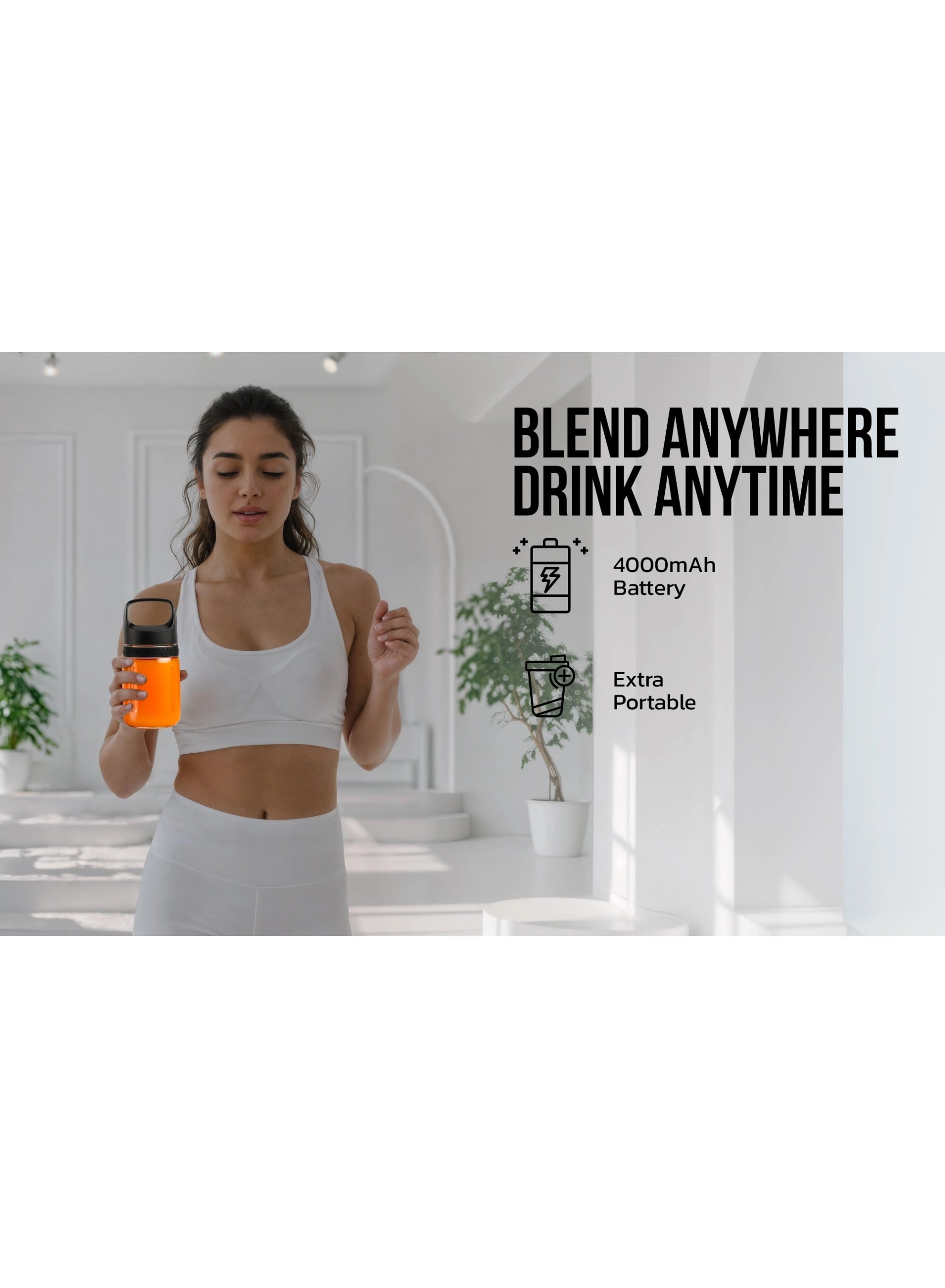 Summer Mate Portable Blender - Self Cleaning Type-C Charging BPA Free