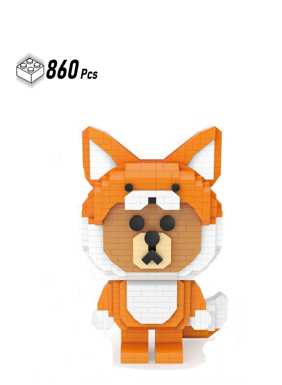 Loquat Fox Bear Model Set - Home Decoration 860pcs