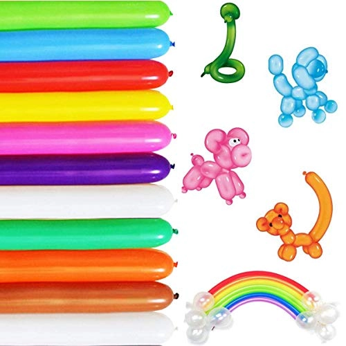 AMM Technology Long Balloons - 100pcs Birthday