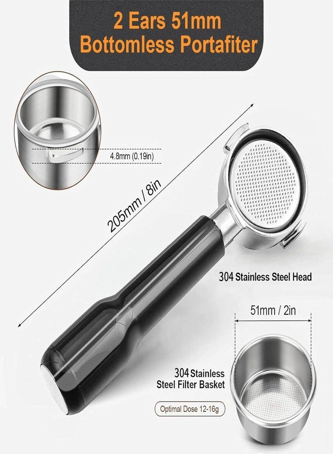 Bottomless Portafilter - 51mm 2-Cup