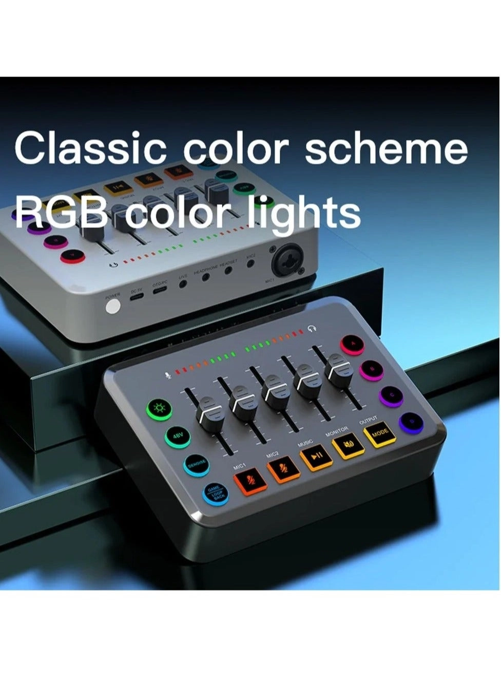 Audio Mixer - HD Rechargeable 48V Phantom Power Set