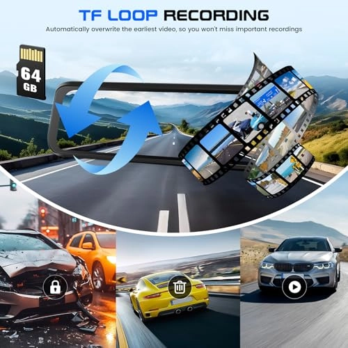 Mirror Dash Cam - 1080P