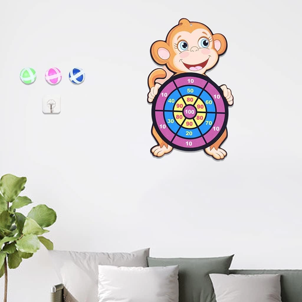 Target Sticky Ball Board - 1 board and 3 sticky balls over three years old