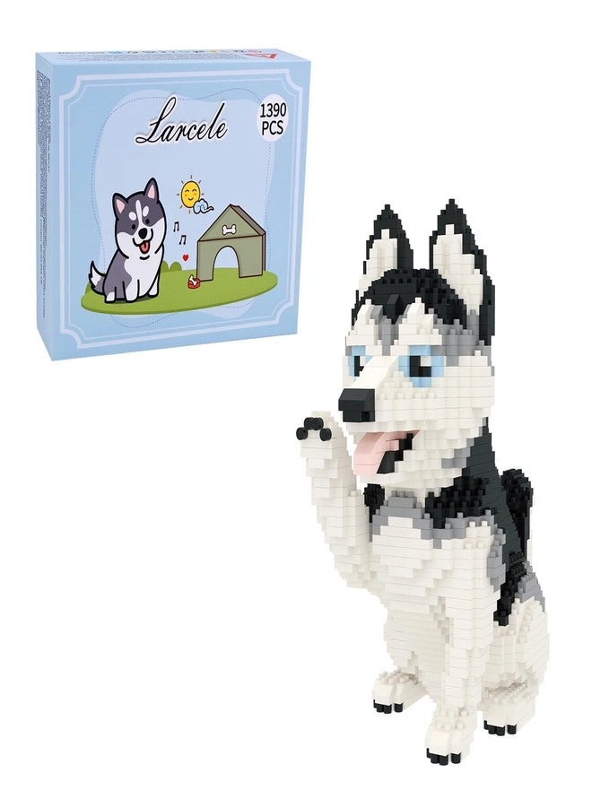 Larcele Micro Dog Building Blocks - Siberian Husky 2 1390 pcs