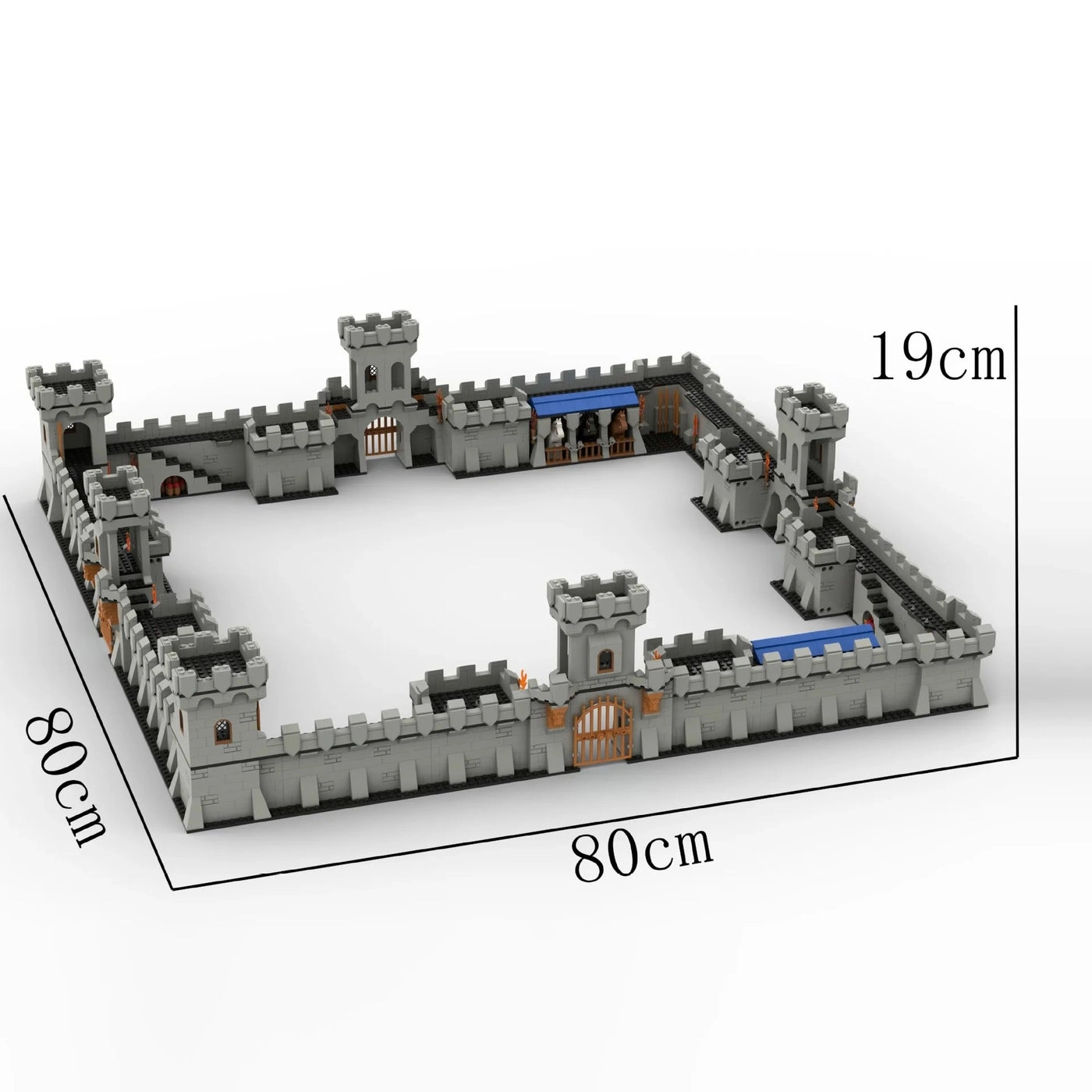 Ancient City Wall Scene
