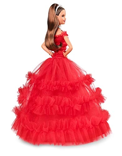 Barbie Holiday - Brunette Red Gown