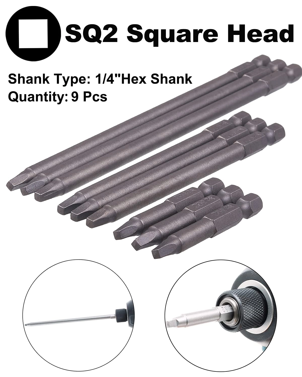 SQ2 - 9 Pcs 2 inch 4 inch 6 inch