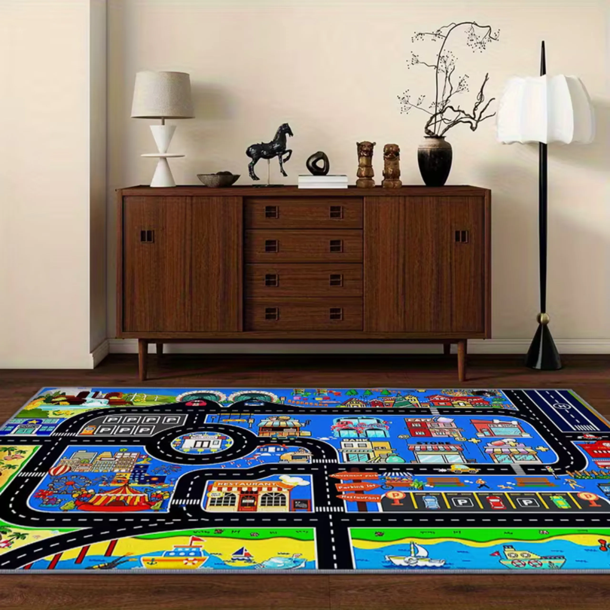 City Map Cushion Play Mat - 0 month