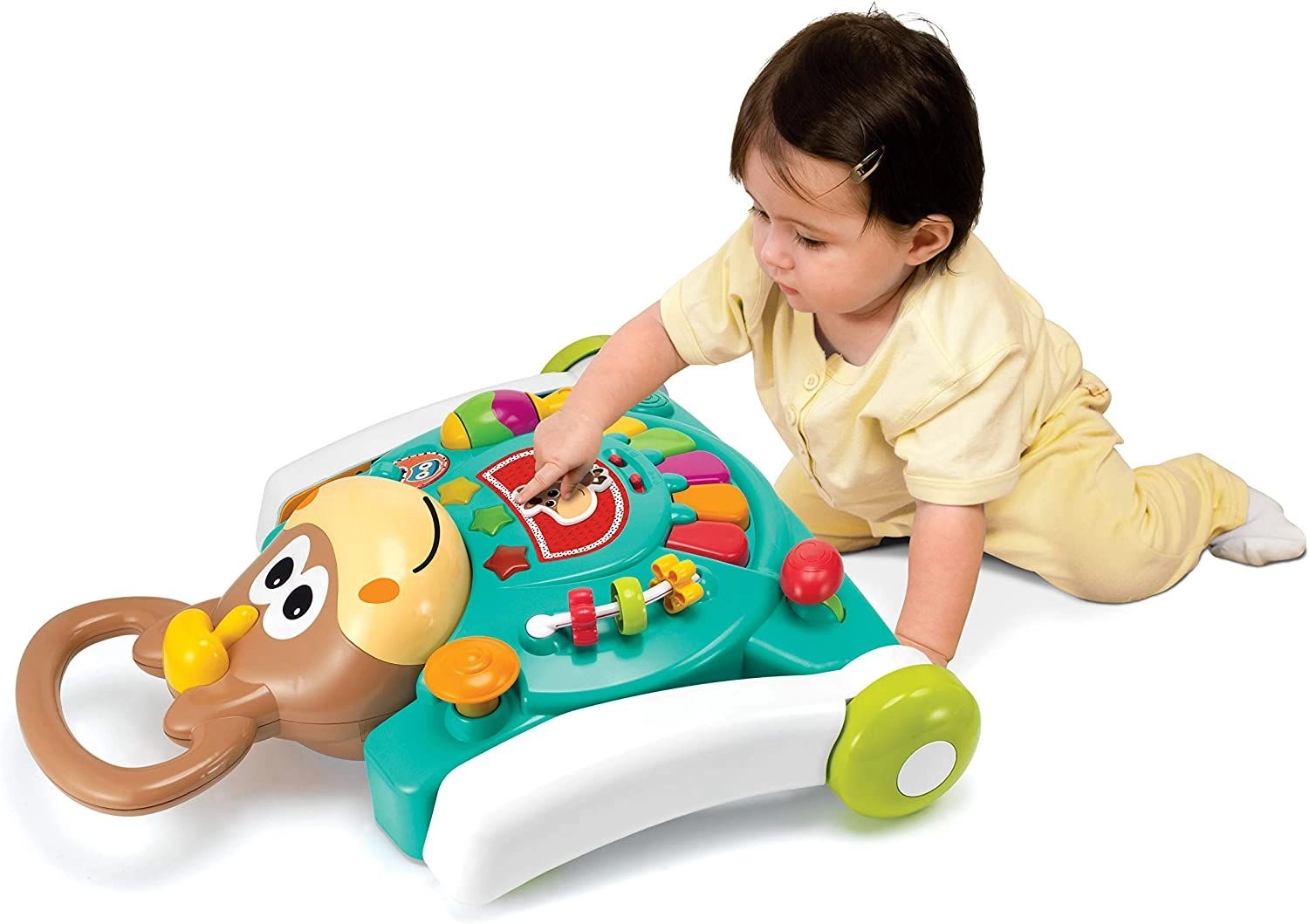 3 In 1 Twinkling Horse Table Walker - lights sounds music table legs fold