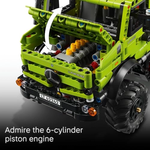 Technic Mercedes-Benz Unimog U 5023 (42242) - Crane Pneumatic Pump & Piston Engine