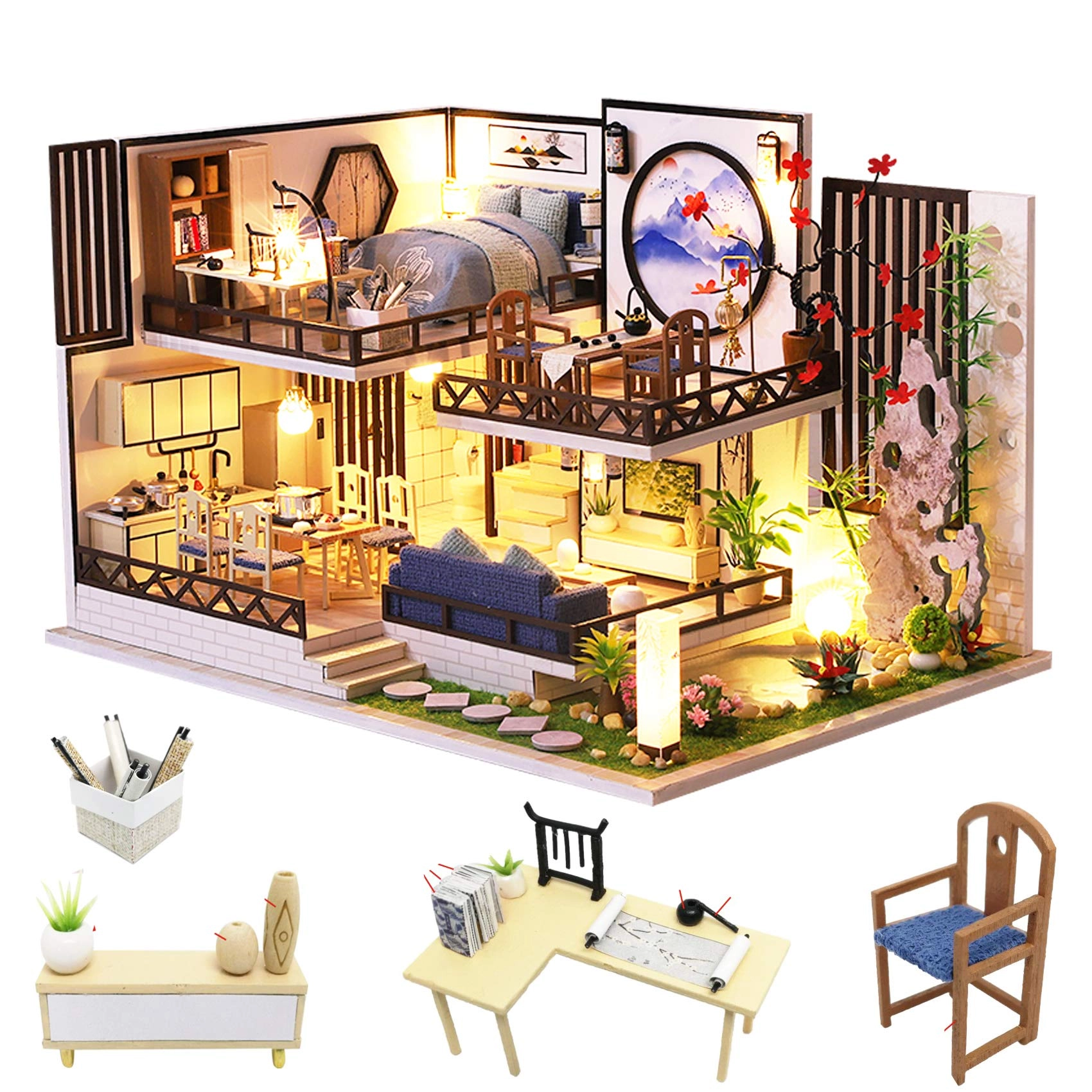 DIY Miniature Dollhouse Kit - 124 scale