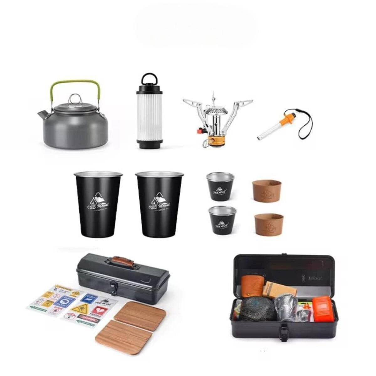 Kettle + Stove + Cups + Storage Box