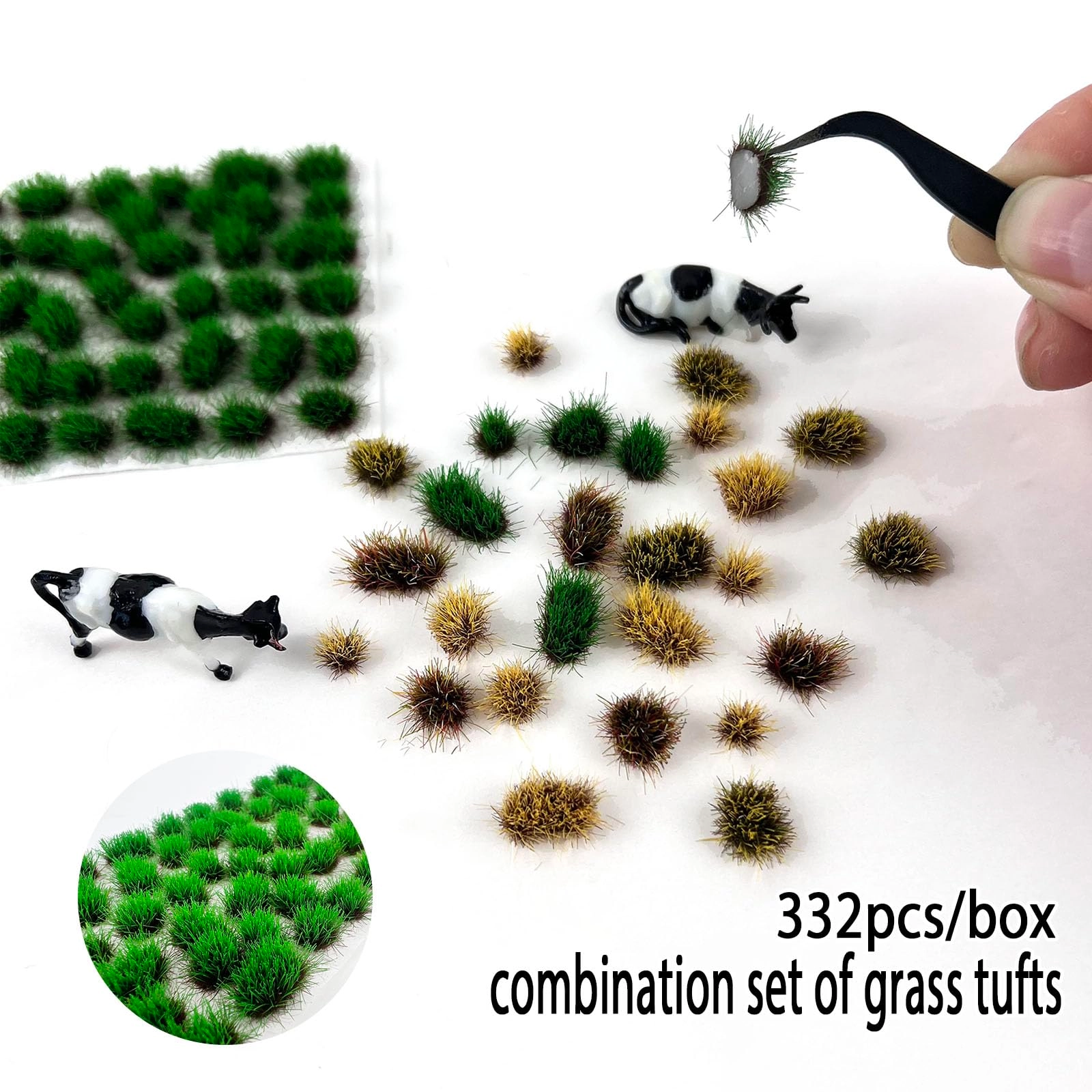 Miniature Grass Tufts - 332 pieces