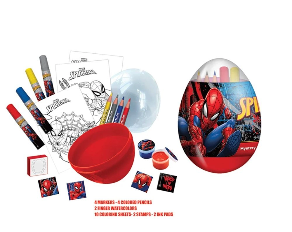 Spiderman Mystery Surprise Egg - Egg Stationery Set