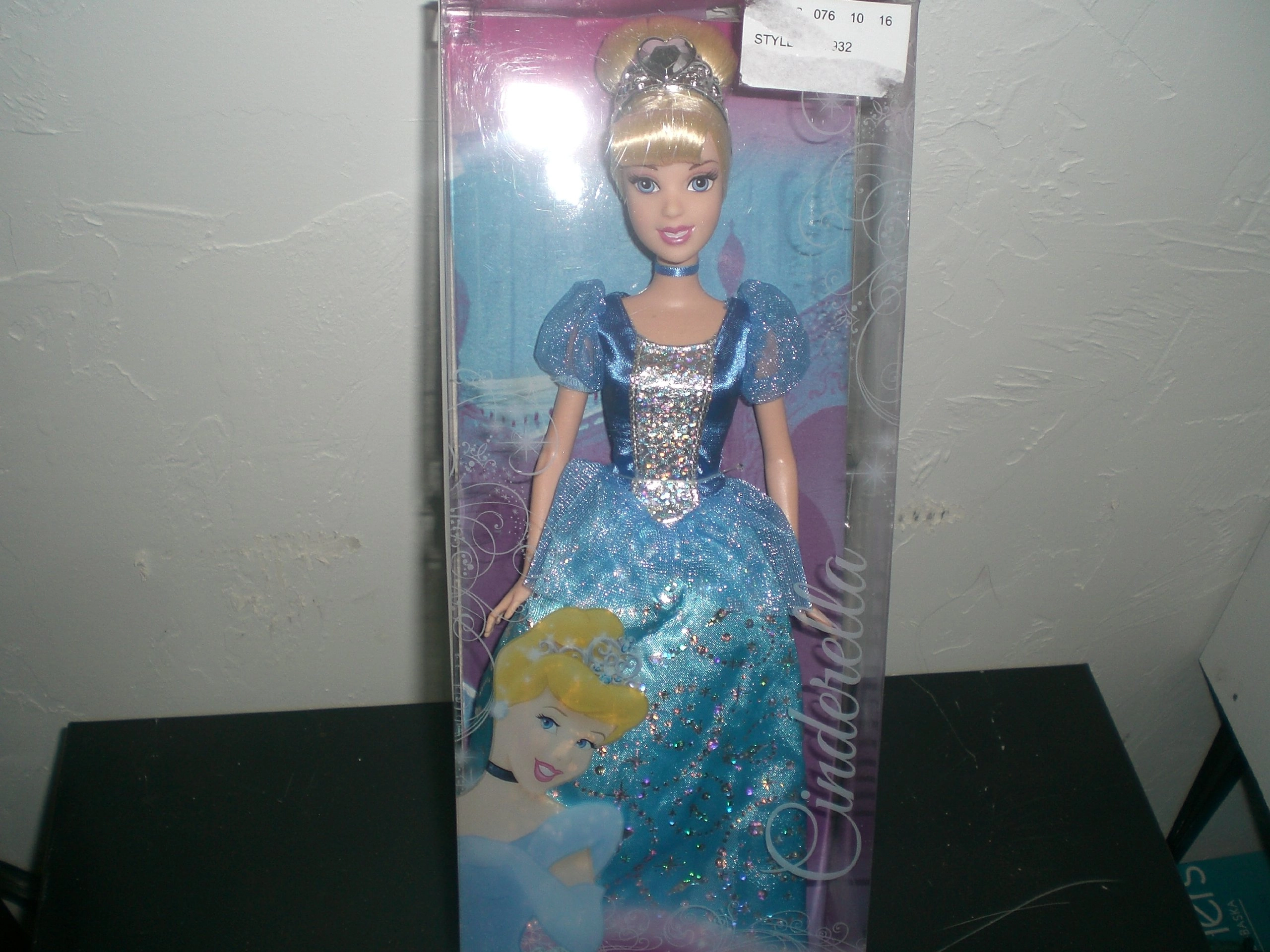 Mattel Cinderella Sparkling Princess Doll - Plastic Ages 3+