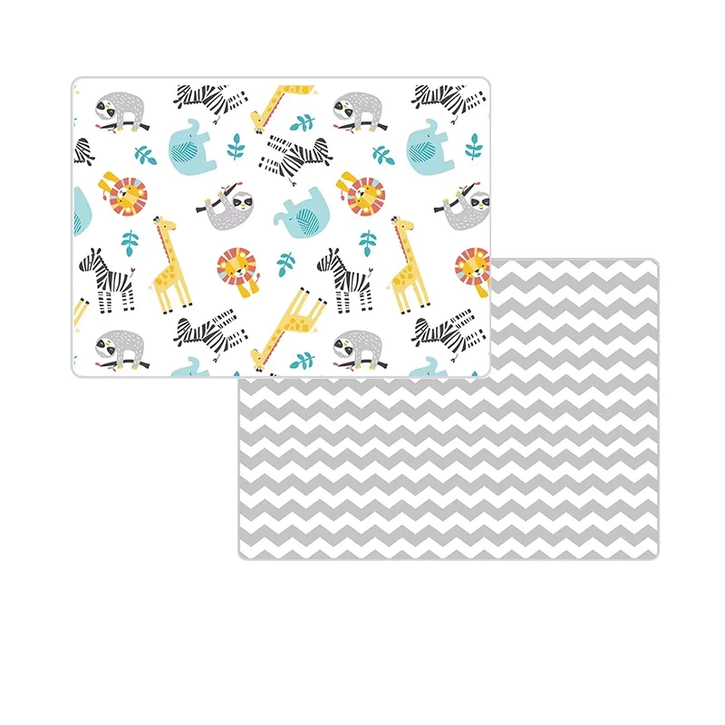 Double Sided Xpe Foam Mat - Zoo Animals 1+