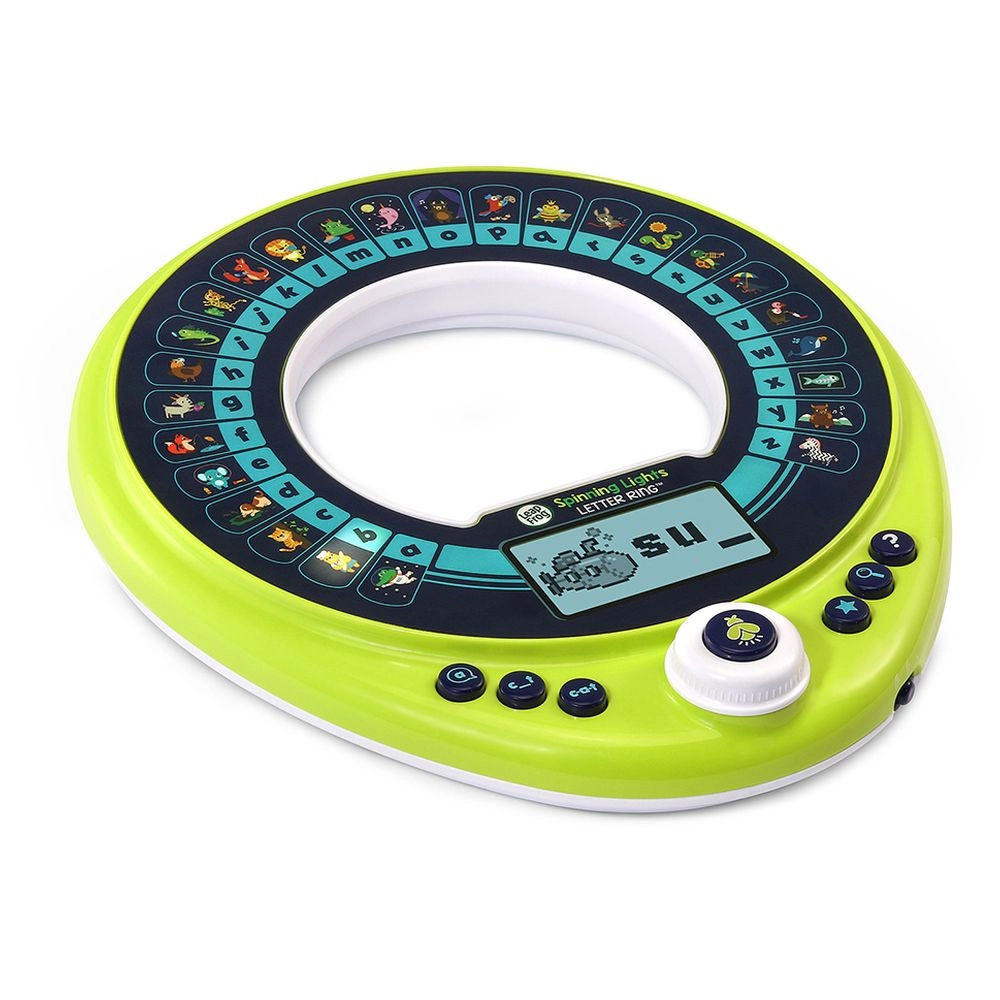 Spinning Lights Letter Ring