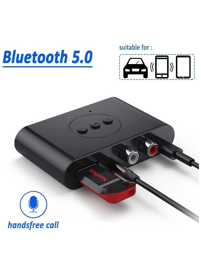 Bluetooth Audio Receiver - 5.3 3.5mm AUX USB CHARGING