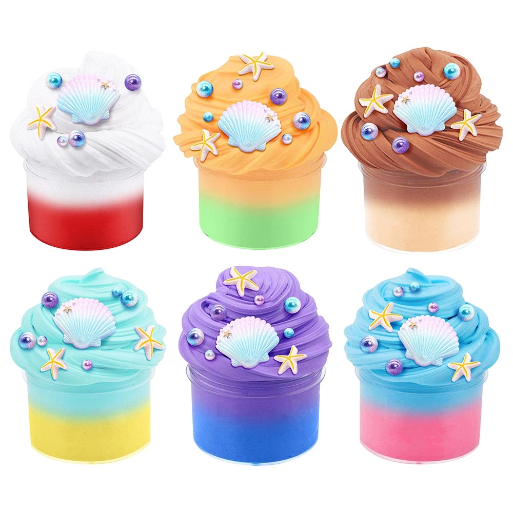 Fluffy Butter Slime Kit - 6+ 6 pieces