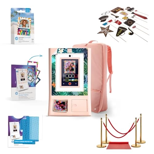 Sprocket AMZHPSPPBK22P - 3.x4 + Zink Paper + Red Carpet + Padded Case + Decorative Sticker Frames + Premium Screen Protector