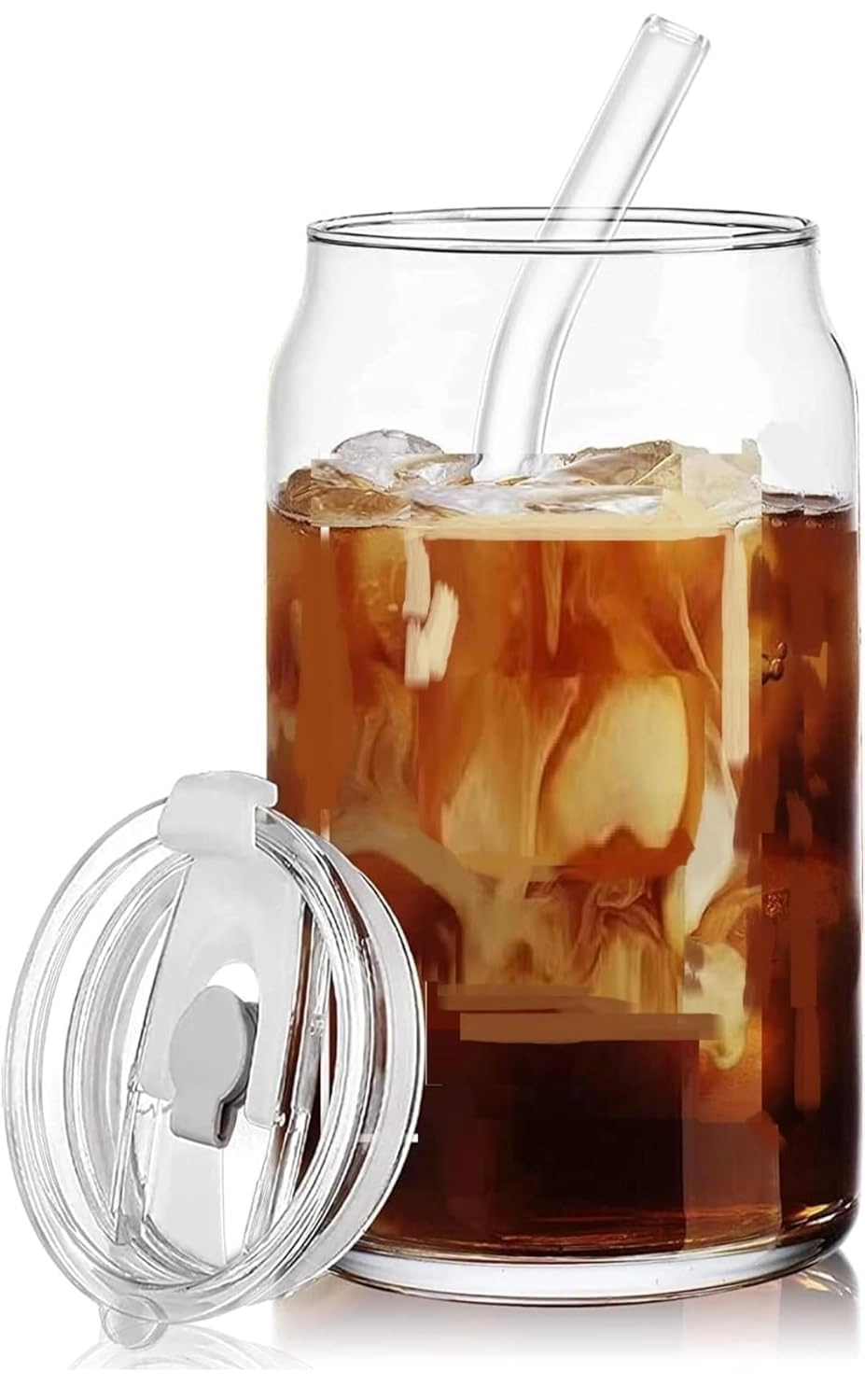OM RADHEY, OM RADHEY-Surat-Gujarat-India Can Shaped Glass Tumbler - 1 pcs - 540 ml